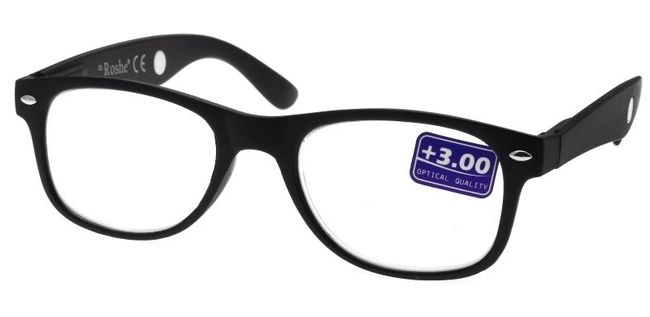 DR00125 Fekete olvasószemüveg